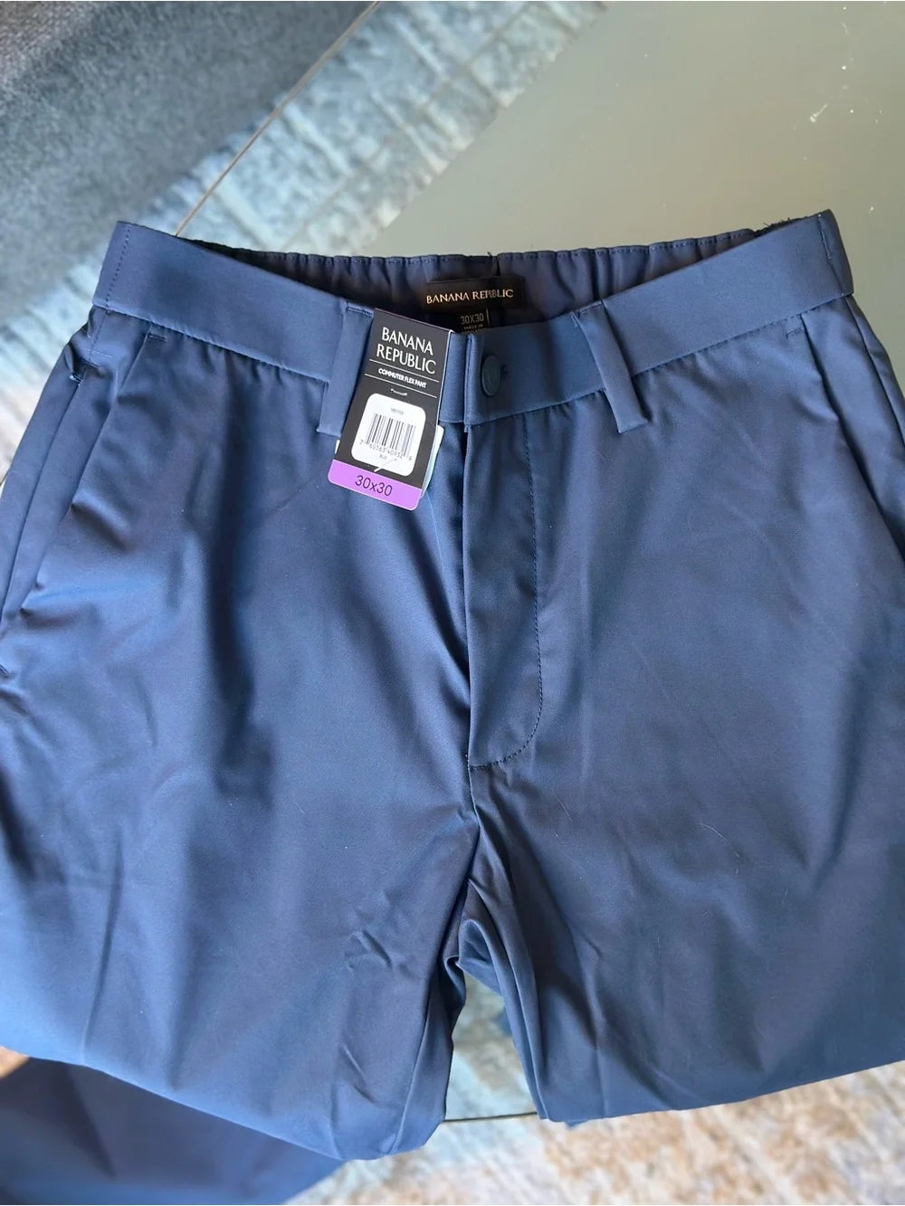 Banana Republic Commuter Flex Pant - Navy Blue